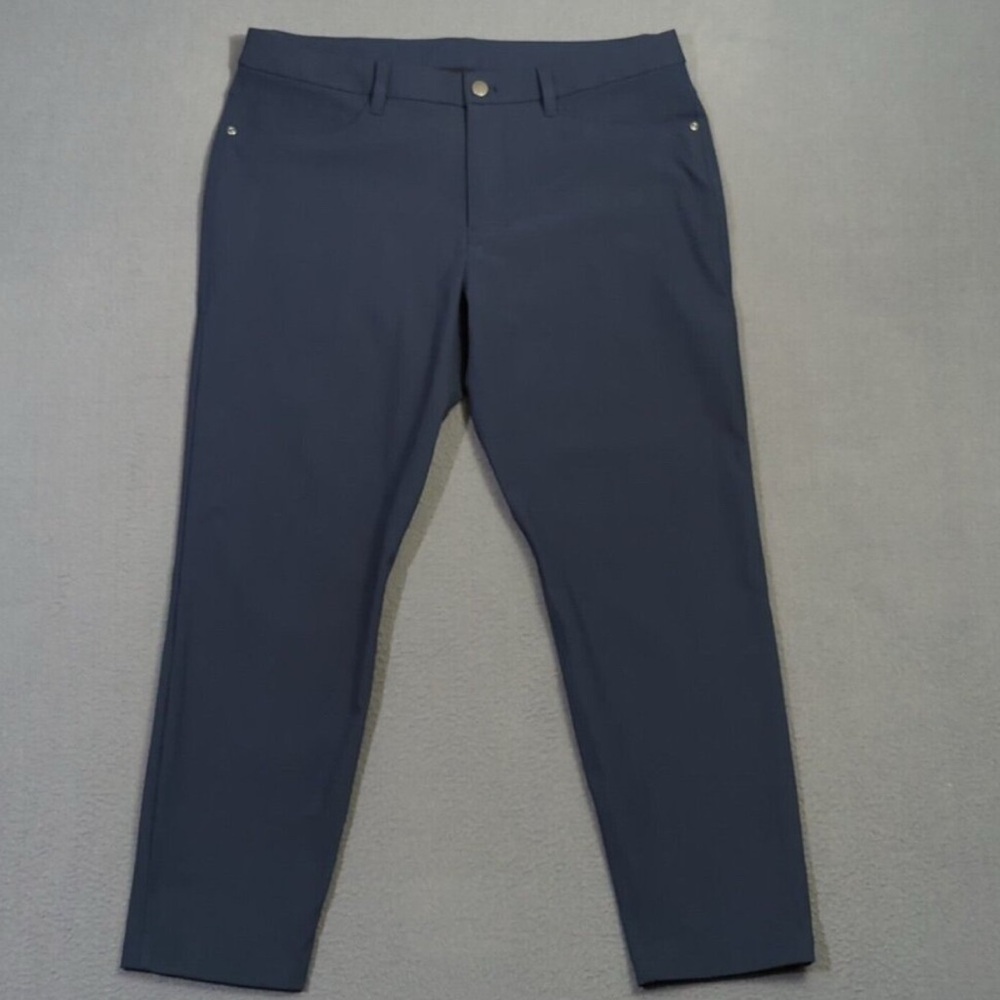 Lululemon Pants Mens 34x27 Blue ABC Slim Fit Warpstreme Performance Stretch Golf
